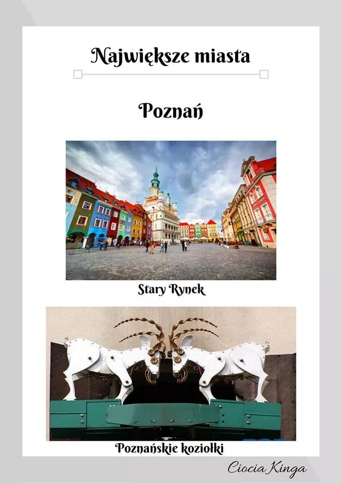 Największe Miasta W Polsce Quiz POLSKIE MIASTA- propozycja zajęć 28.04. - Przedszkole nr 10